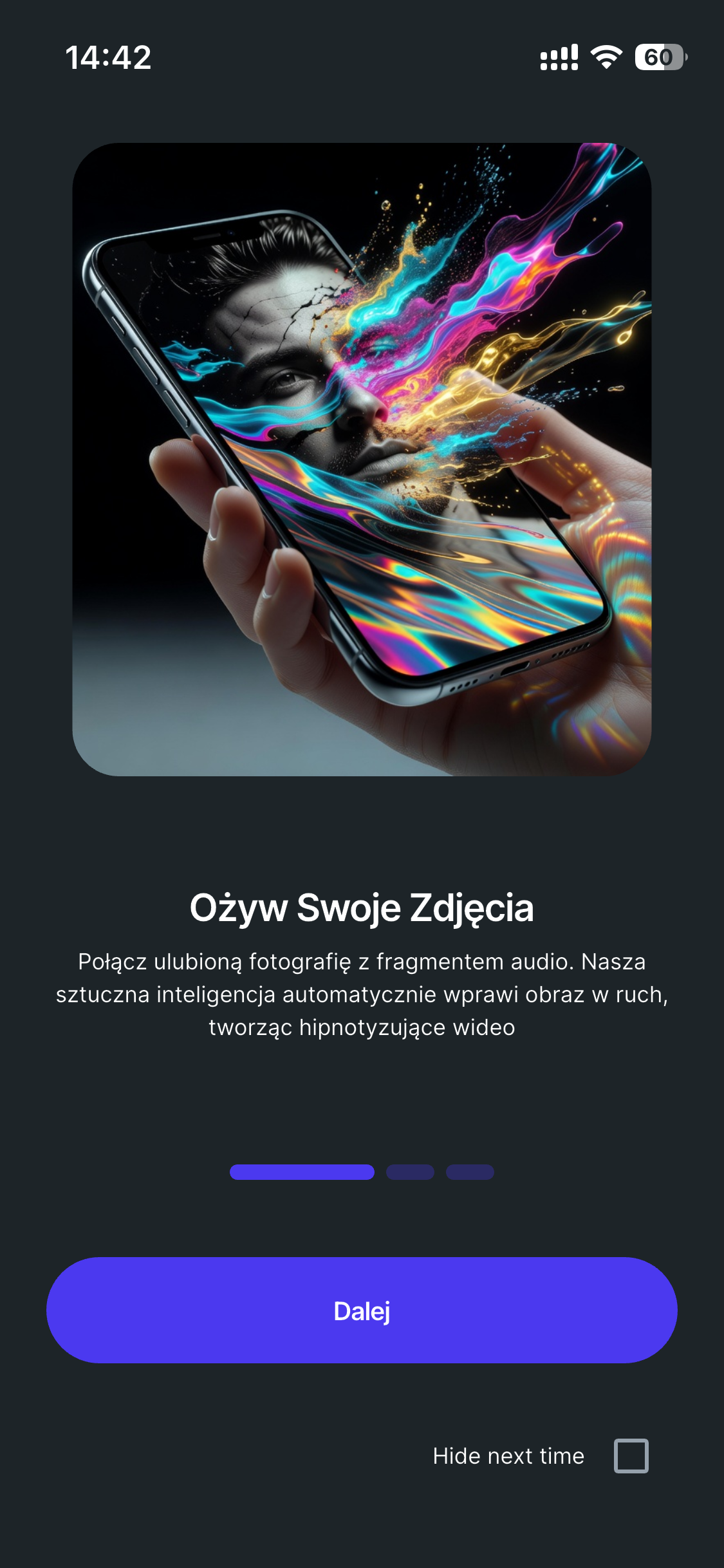 Edytor Audio AI w Muuvio Creator